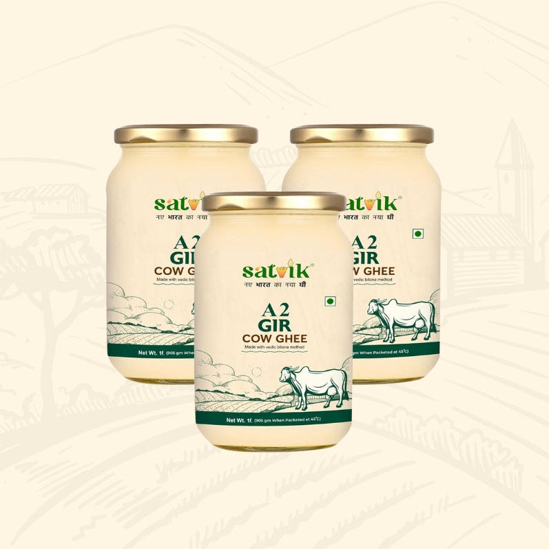 A2 Gir Cow Ghee (Pack of 1L X 3)