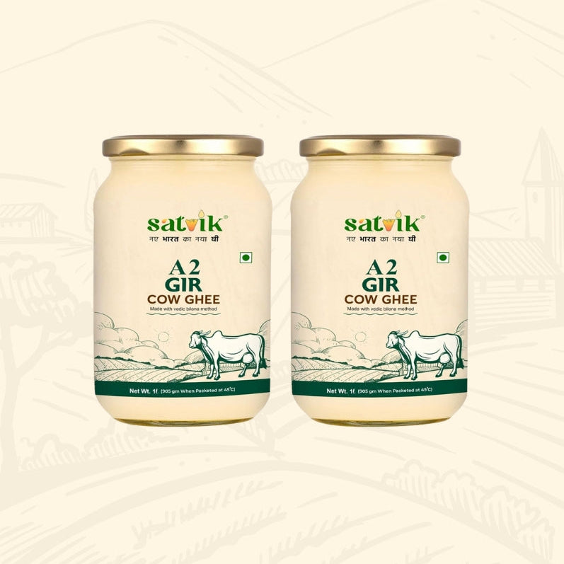 A2 Gir Cow Ghee (Pack of 1L X 2)