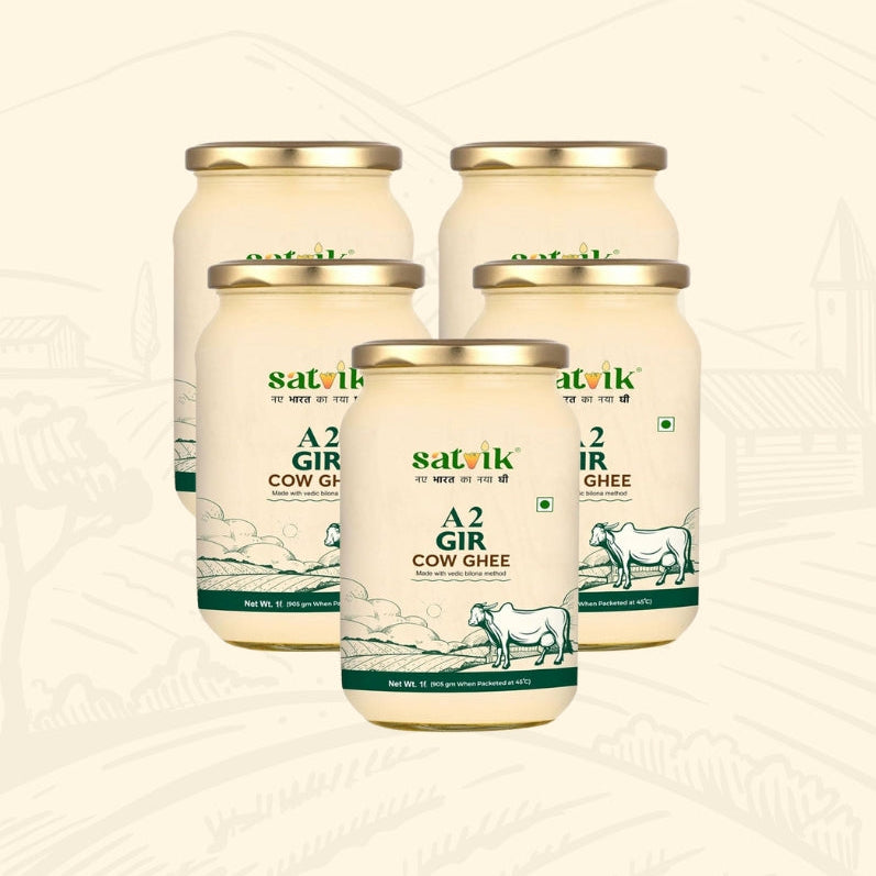 A2 Gir Cow Ghee (Pack of 1L X 5)